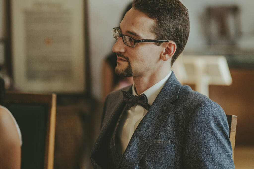 Brautpaar im Sonnenuntergang bei der Hochzeit am Averdunkshof in Neukirchen-Vluyn
